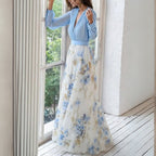 Chloe | Women’s Floral V-Neck Maxi Dress