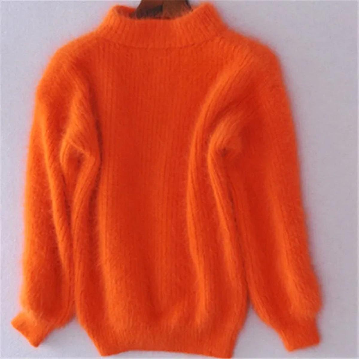 Fiona | Women’s Trendy Warm High Neck Knit Sweater